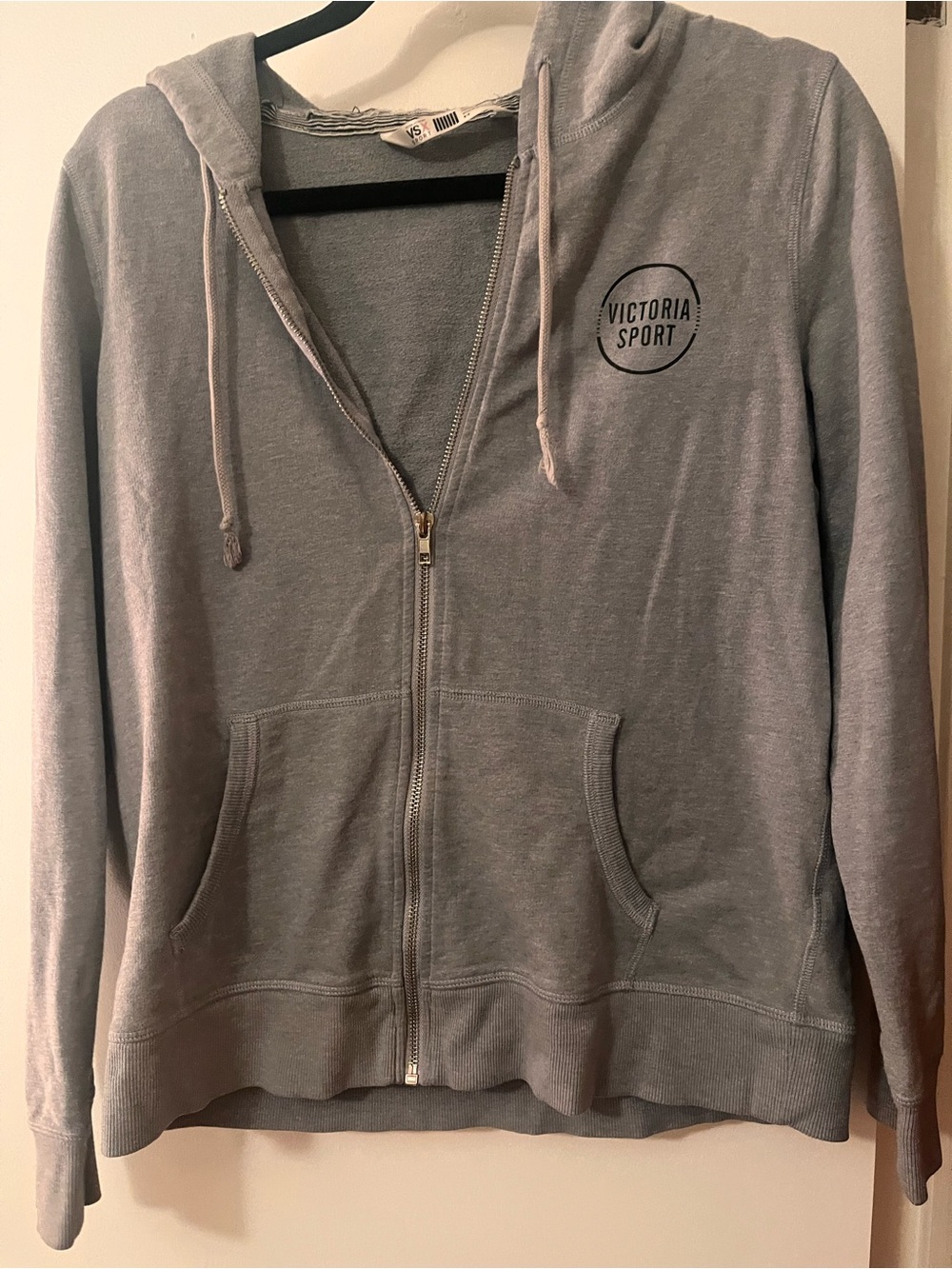 Victoria's Secret VSX Sport Light Gray Zip Hoodie